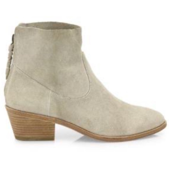 Joie Adria Suede Ankle Bootie in Latte - Picture 8 of 16